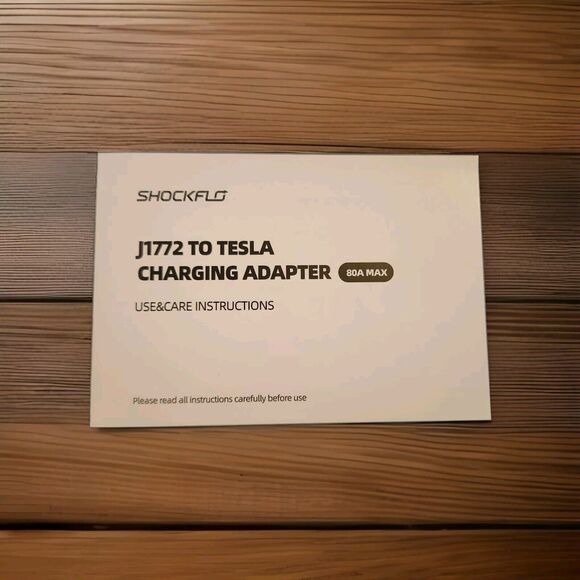 ShockFlo SAE J1772 to Tesla Electric Vehicle EV Charger Adapter IP65 80A 250V - Picture 7 of 8
